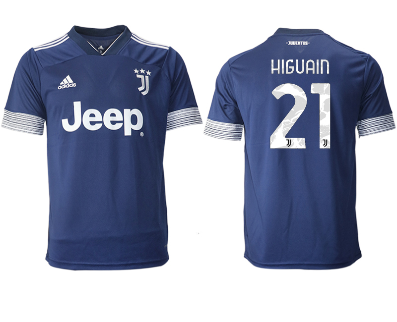 Men 2020-2021 club Juventus away aaa version #21 blue Soccer Jerseys